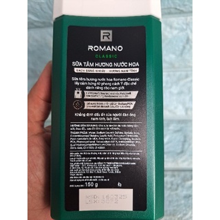 Sữa Tắm Romano Classic 150G date 24/5/2025