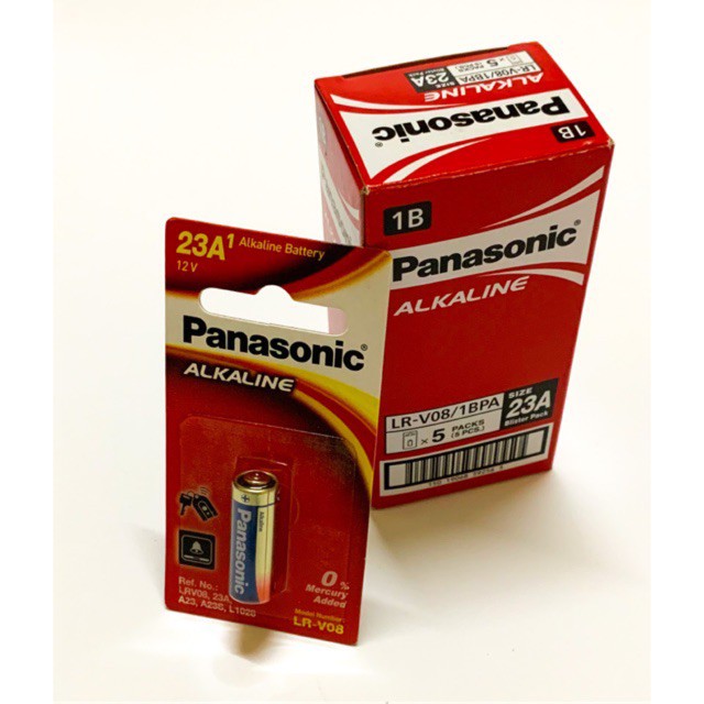 Pin A23 23A Alkaline PANASONIC 12v LR-V08 Hộp 5 viên