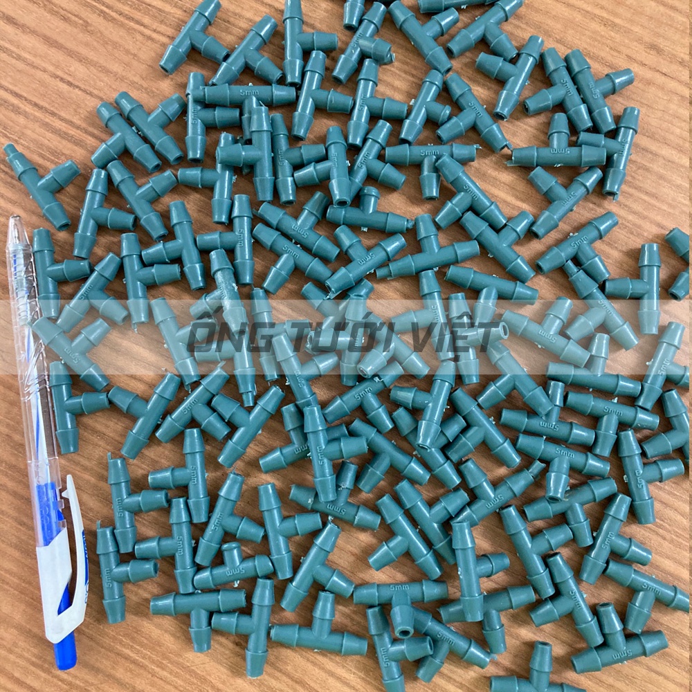(Bịch 100 cái) Chữ tê nối ống 5mm | Phụ kiện ống 5 ly dùng trong hệ thống tưới