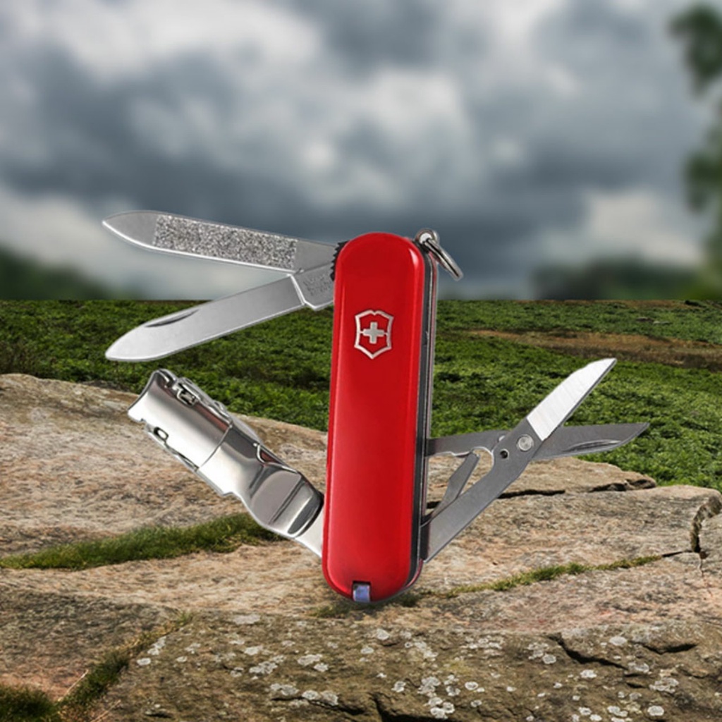 (CHÍNH HÃNG) PHỤ KIỆN VICTORINOX - NAIL CLIPPER 580 NHIỀU MÀU (BẤM MÓNG TAY KÈM KÉO)-FULLBOX