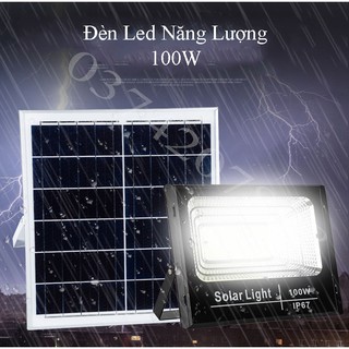 Đèn led pha năng lượng mặt trời 100w BABA [Den Nang Luong Mat Troi]