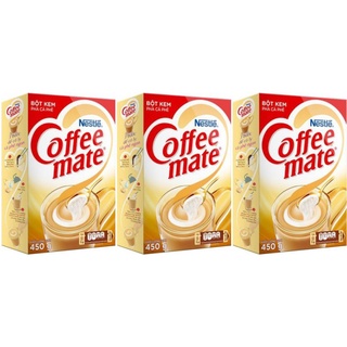 Combo 3 Hộp Bột kem coffee mate 450gram Nestle pha cà phê , trà sữa