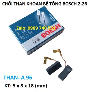10 đôi chổi than A96 dùng cho máy khoan đục bê tông 2-26