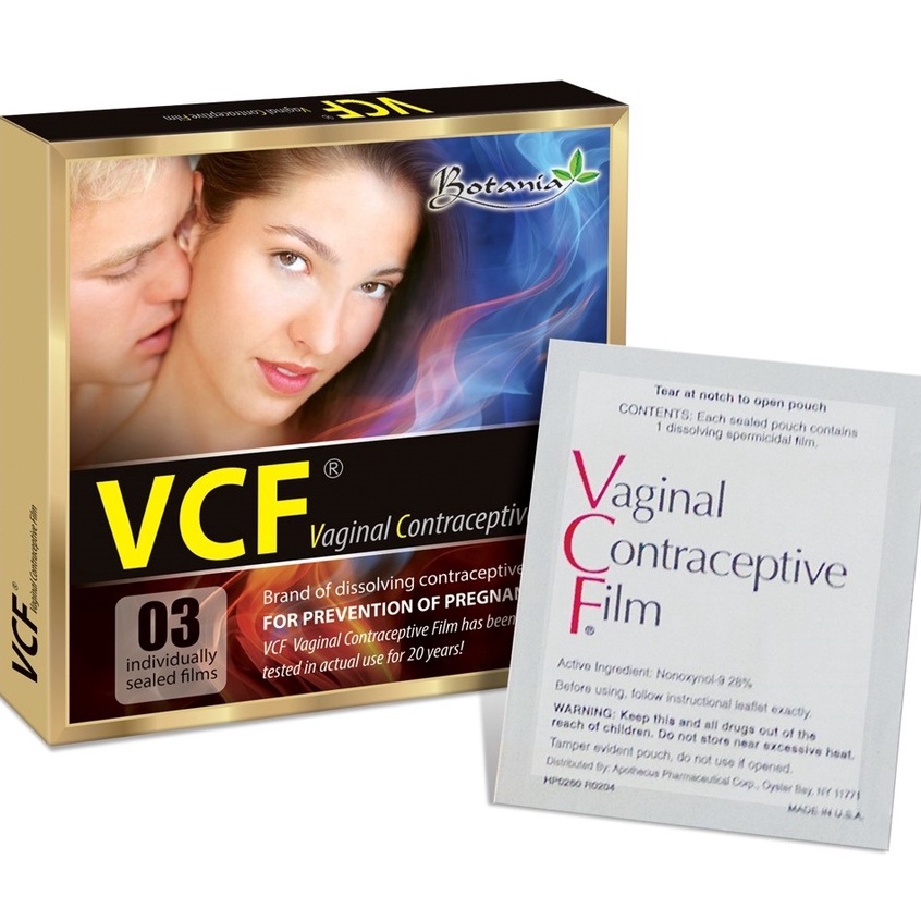 VCF màng phim tránh thai hộp 3 miếng