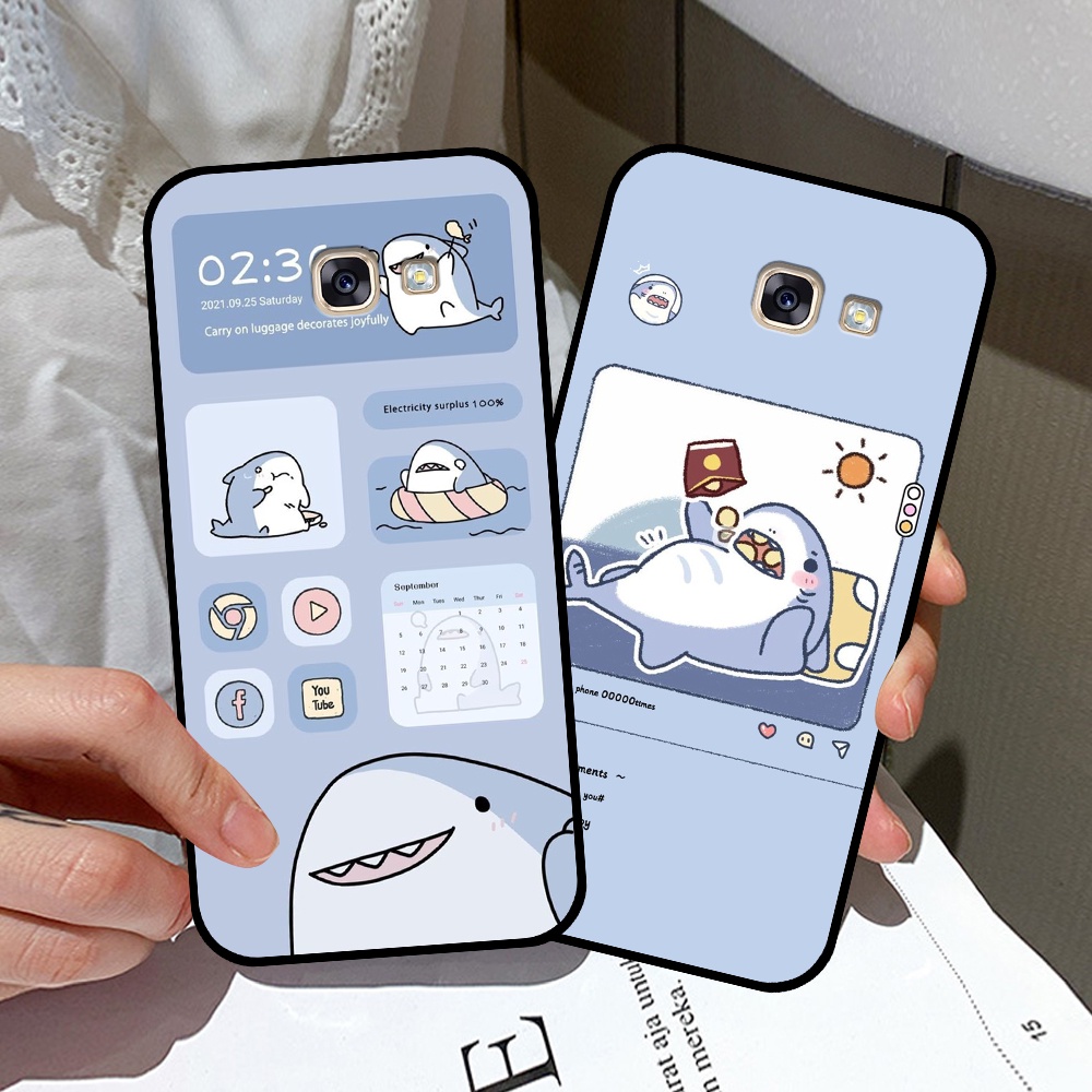 Ốp lưng Samsung A3 2017 / A5 2017 / A7 2017 in hình nền cá mập đáng yêu giá rẻ