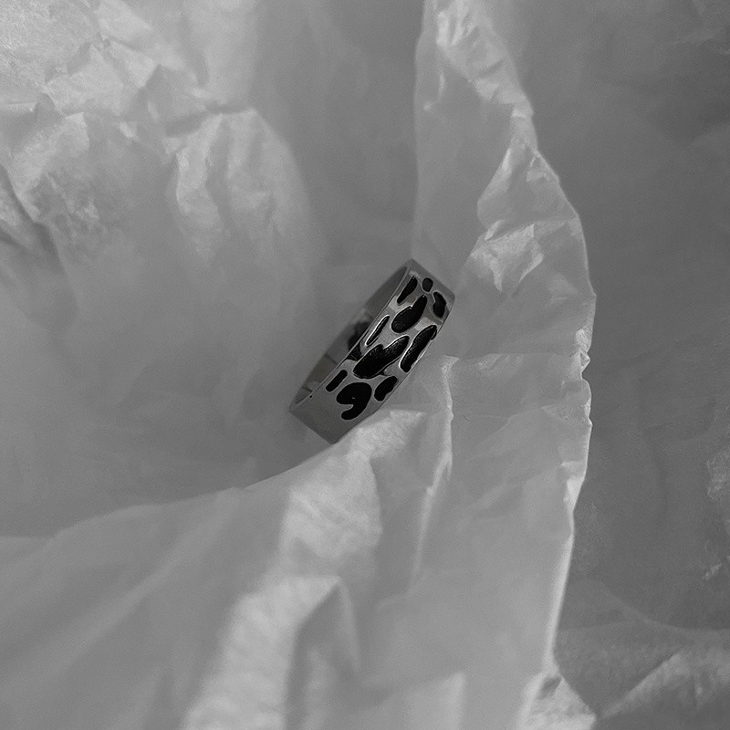 Nhẫn Thép Titan Chống Ăn Mòn Phong Cách Hip Hop Đơn Giản Cá Tính