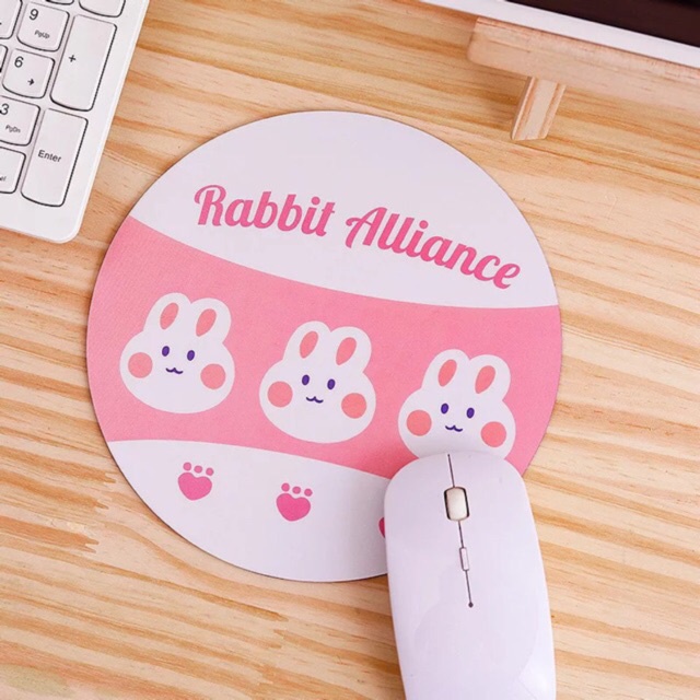 Miếng lót chuột tròn Zanmoo Mouse Pad mẫu nữ tính, xinh xắn dành cho học sinh sinh viên, dân văn phòng