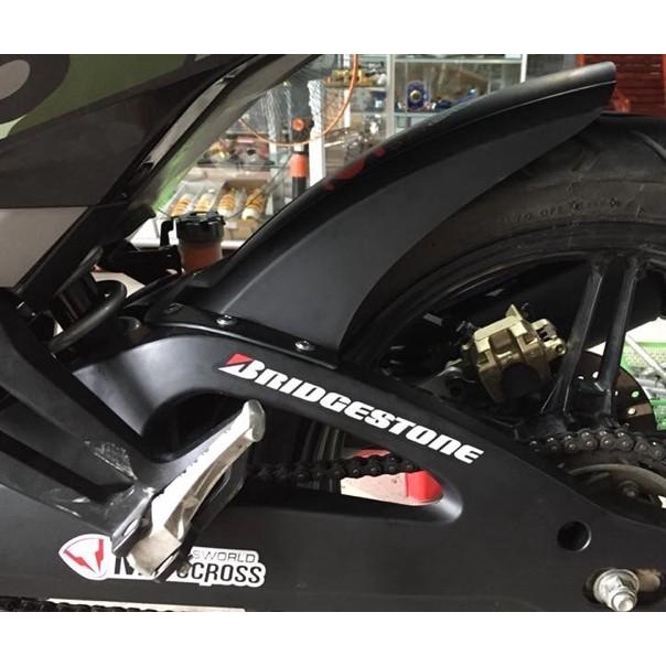 Ốp gấp chắn bùn đen xe exciter 150