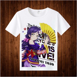 Áo Thun Tay Ngắn In Hình Anime Love Live Dễ Thương