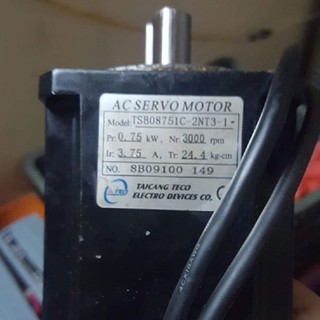 Bộ Servo TECO 750W Bộ sản phẩm gồm: Motor, Driver, Cable, Jack Motor & Encoder, Cable CN1, CN2