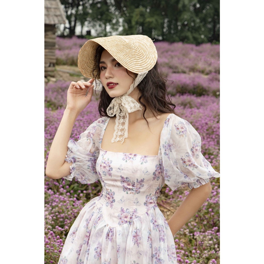 Váy nữ dáng xoè thiết kế tay bồng The Peachy- Aurora Dress