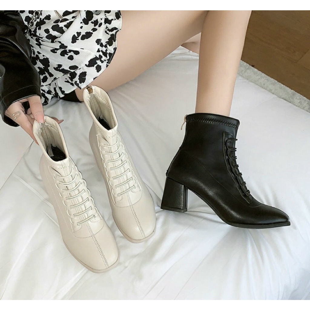 FREESHIP MÃ 9061 HOT BỐT NỮ BUỘC DÂY GÓT TRỤ CAO 7P SANG CHẢNH