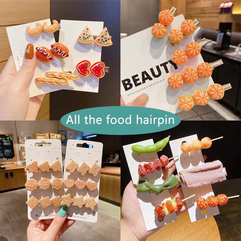 Kẹp Tóc Hình Thức Ăn Độc Đáo Thời Trang