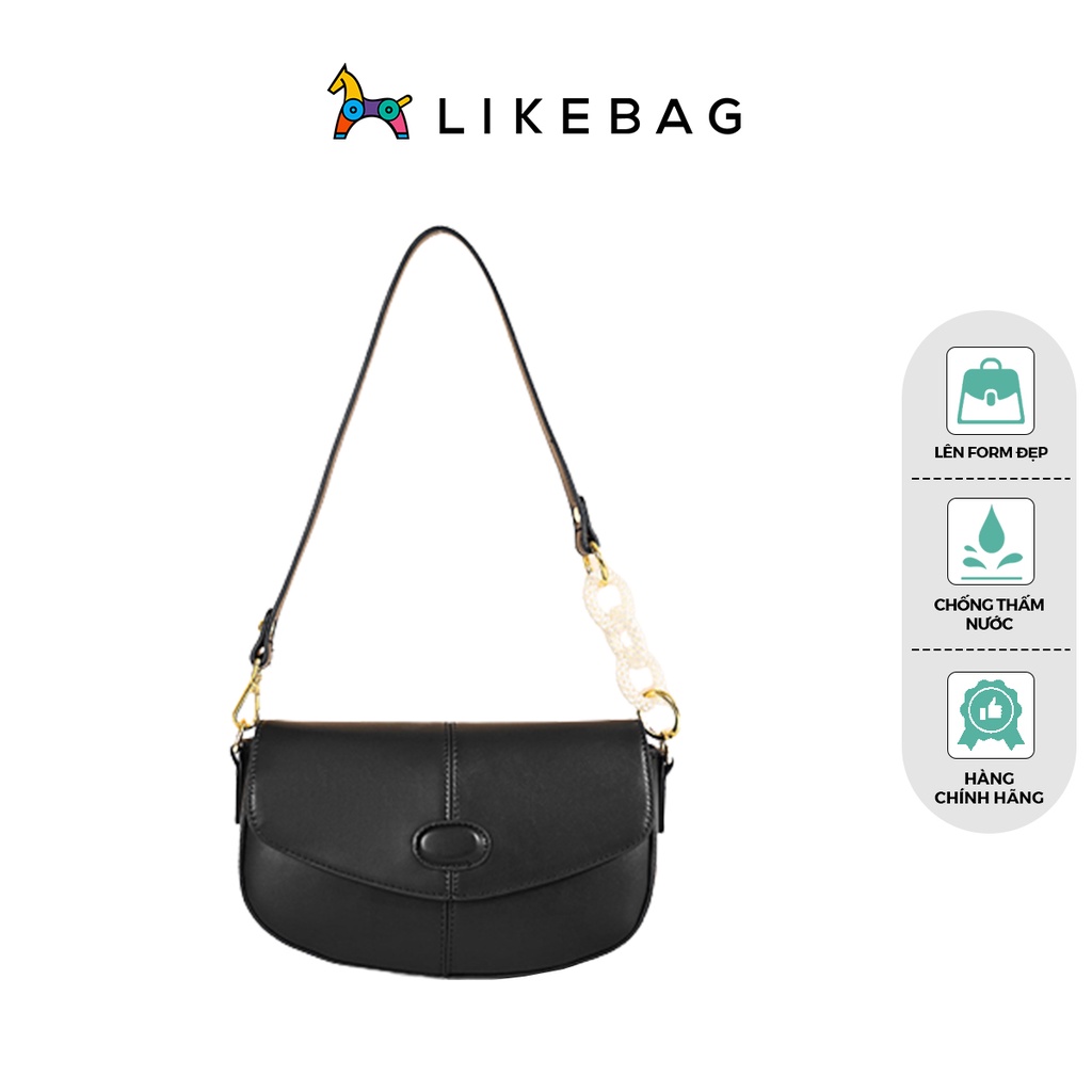 Túi xách nữ đeo vai bán nguyệt LIKEBAG da PU cao cấp chính hãng 210088 - LIBAGI