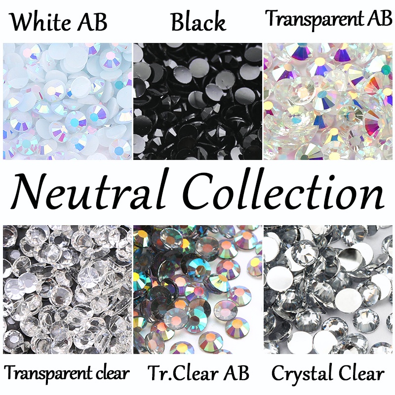 Hộp Hạt Nhựa 3mm Đính Trang Trí Móng Tay Nghệ Thuật