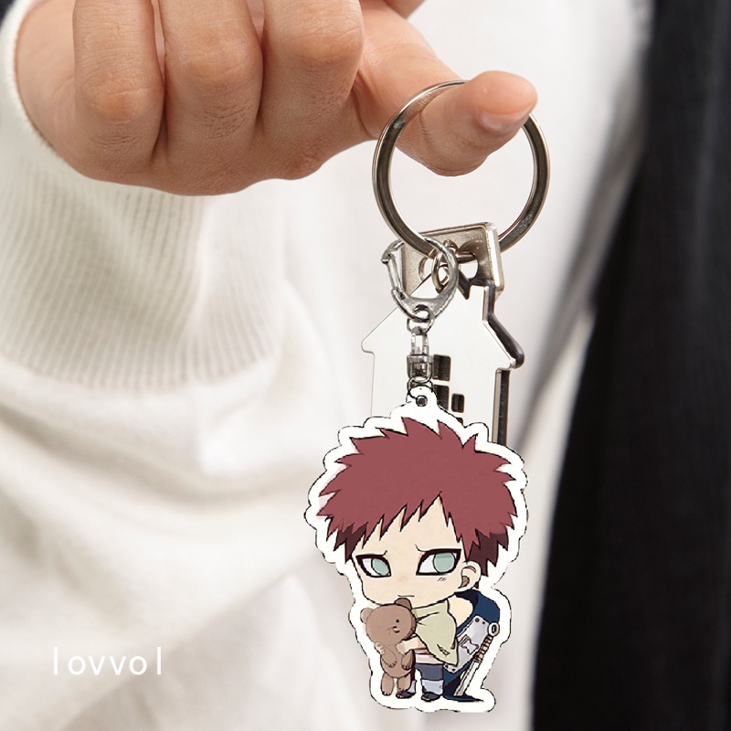 Móc Khóa acrylic Trong Suốt Họa Tiết Hoạt Hình Naruto Itachi Sasuke Mẫu 2022