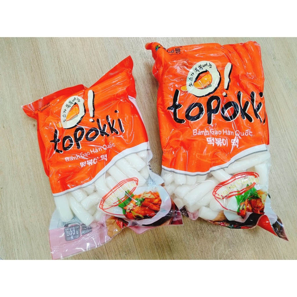 500g Bánh gạo Hàn Quốc loại ngon Sannadle, lẩu tokbokki - Hansik Kitchen