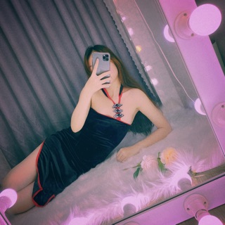Sườn xám nhung / Cosplay cô gái trung hoa- Ảnh thật, clip