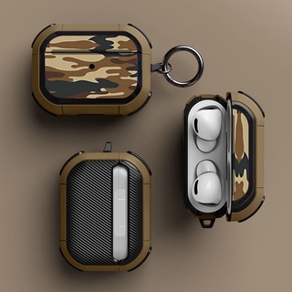 Vỏ Bảo Vệ Hộp Sạc Tai Nghe AirPods Pro 3 2 Không Dây Chất Liệu TPU Chống Rơi Có Móc Khóa