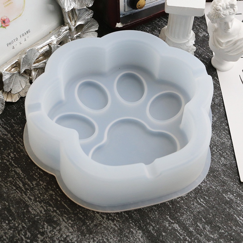 Khuôn Silicone Làm Gạt Tàn Thuốc Hình Chân Mèo Tiện Dụng