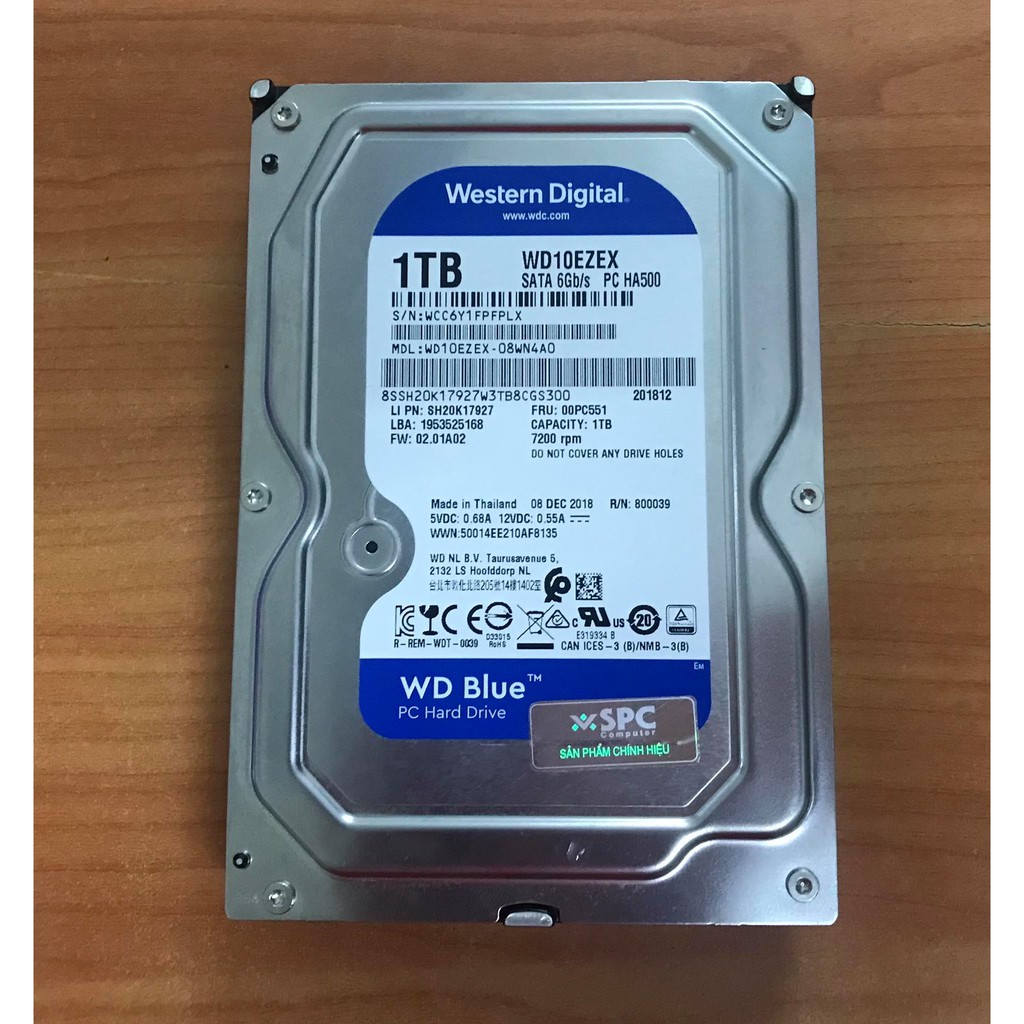 Ổ CỨNG HDD PC WD 1TB chính hãng