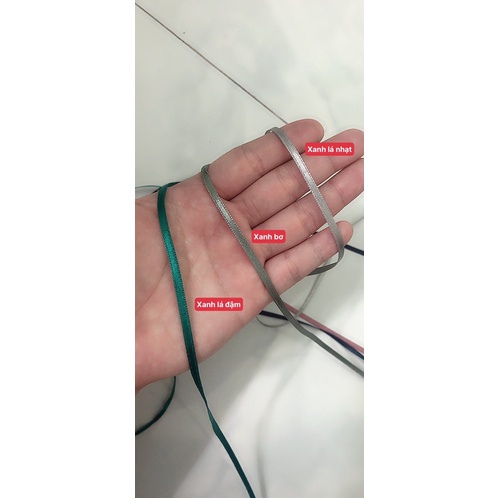 1m Ruy Băng Satin Đủ Màu Bản 3ly  Hàng Công Ty