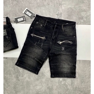 Quần ngố bò AMIRI phối khoá đùi bản đẹp mới hot trend 2021 - Quần short jean