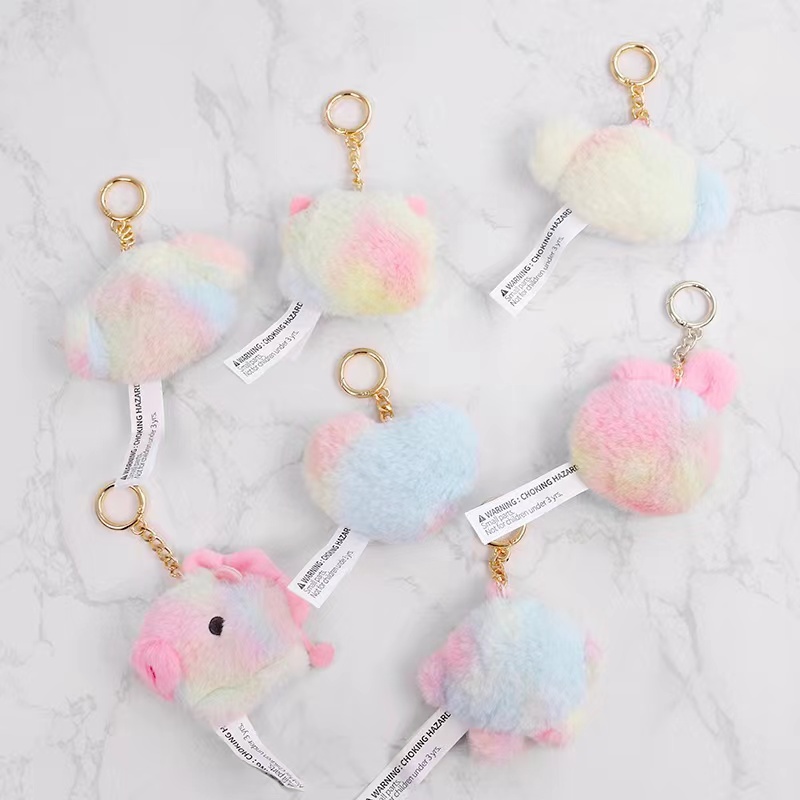 Móc khóa nhồi bông hình búp bê  xinh xắn