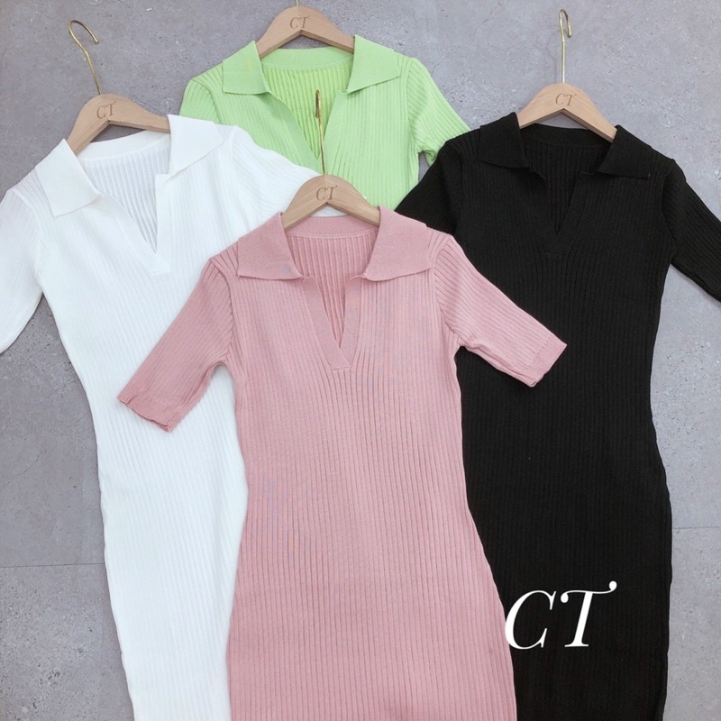 Váy len polo, chất len mongtoghi, ôm body  070