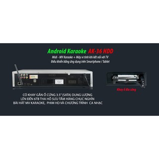 Đầu Karaoke Arirang DVD Android AK-36HDD
