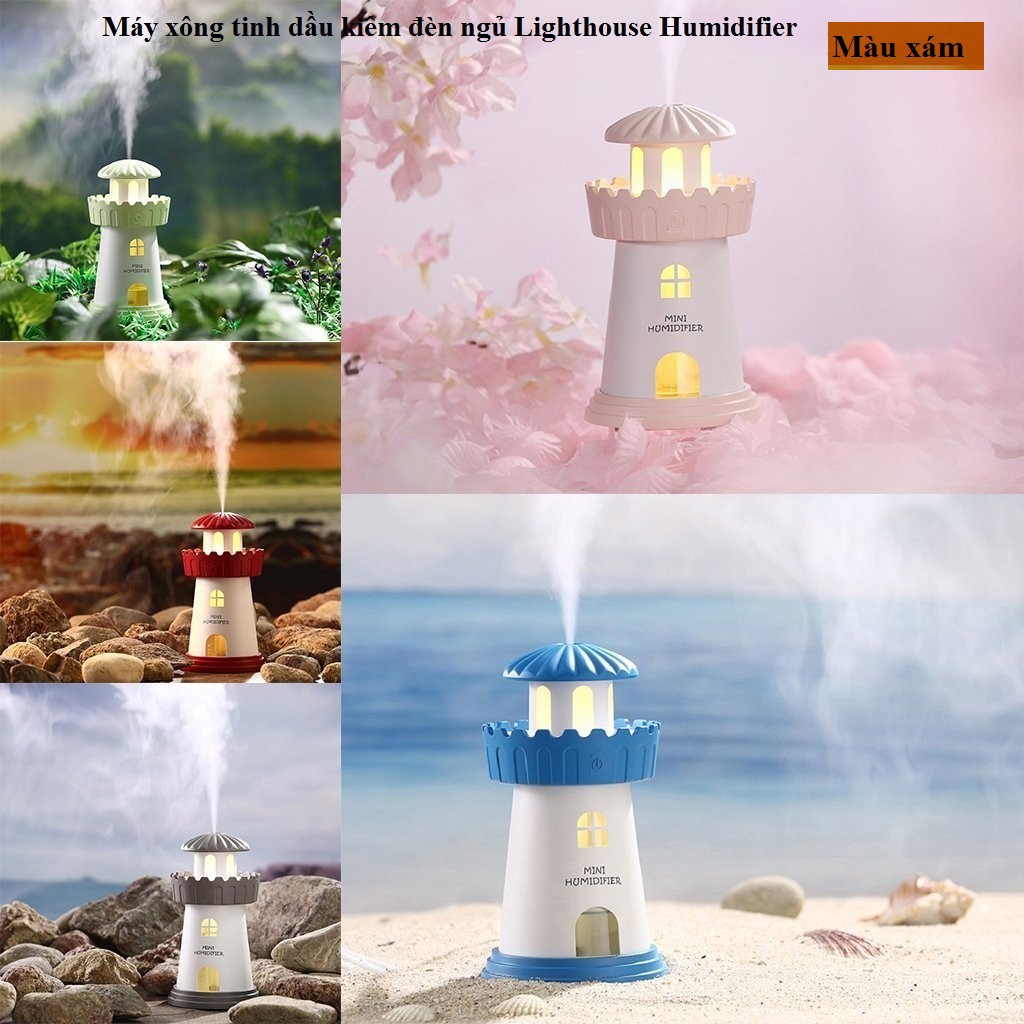 Máy xông tinh dầu Lighthouse Humidifier (Grey) - H_Shop_VN