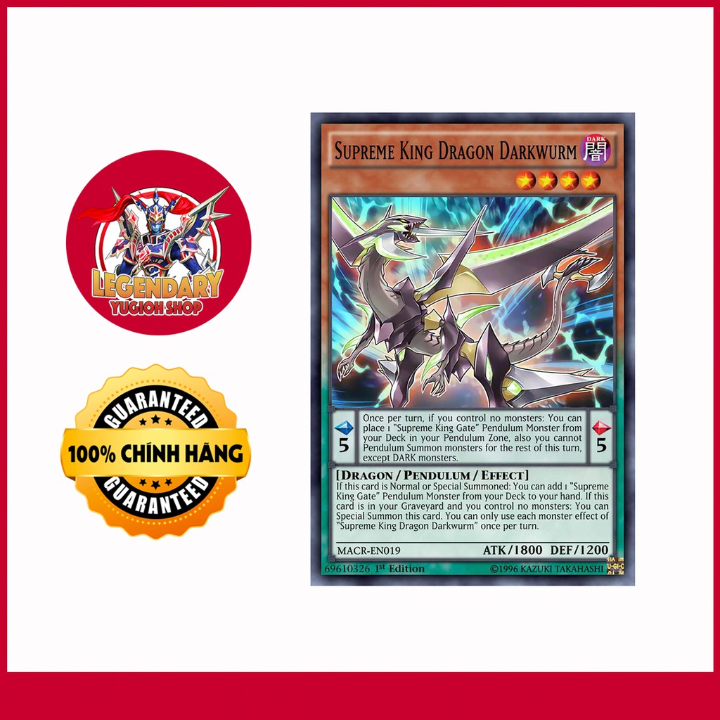 [EN-JP][Thẻ Bài Yugioh Chính Hãng] Supreme King Dragon Darkwurm