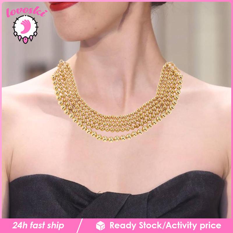Vòng Cổ Choker 5 Lớp Phong Cách Retro Thời Trang
