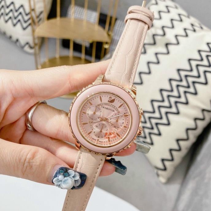 Đồng hồ SWAROVSKI nữ dây da mặt kính chống xước -Jun31watch