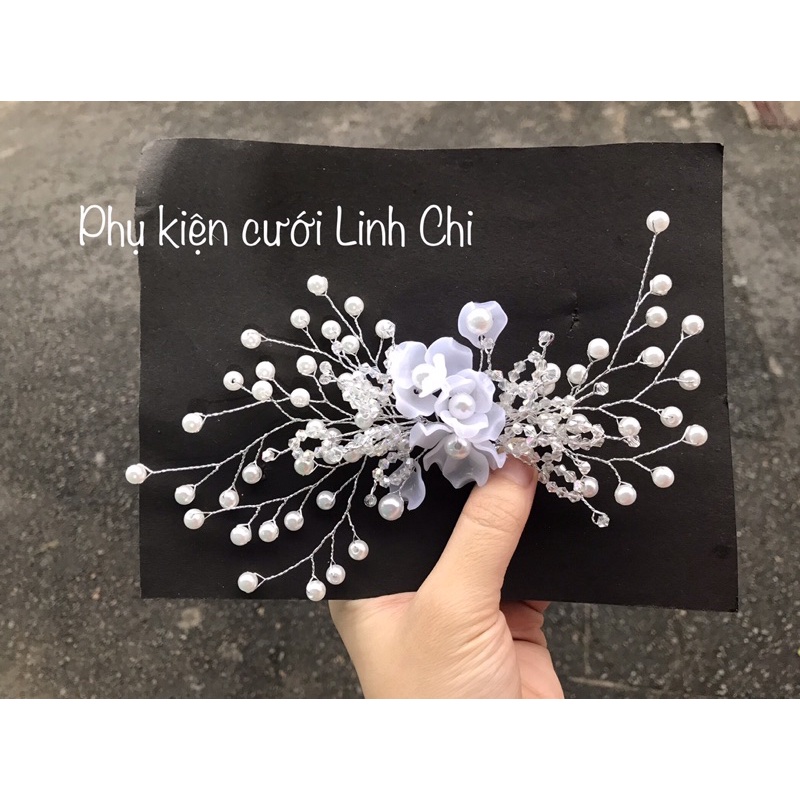 cài hoa cô dâu, phụ kiện cài tóc cô dâu( 80k/1 cái. 140k/1 cặp)
