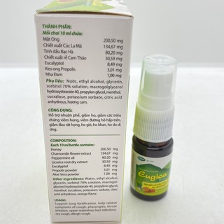 Xịt họng thảo dược Eugica chai 10ml
