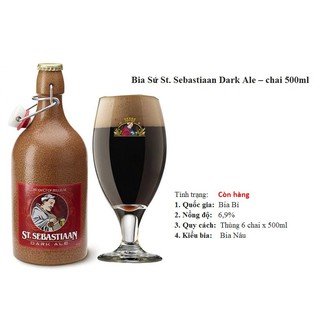 Bia St.Sebastiaan Dark 6,9% 500ml