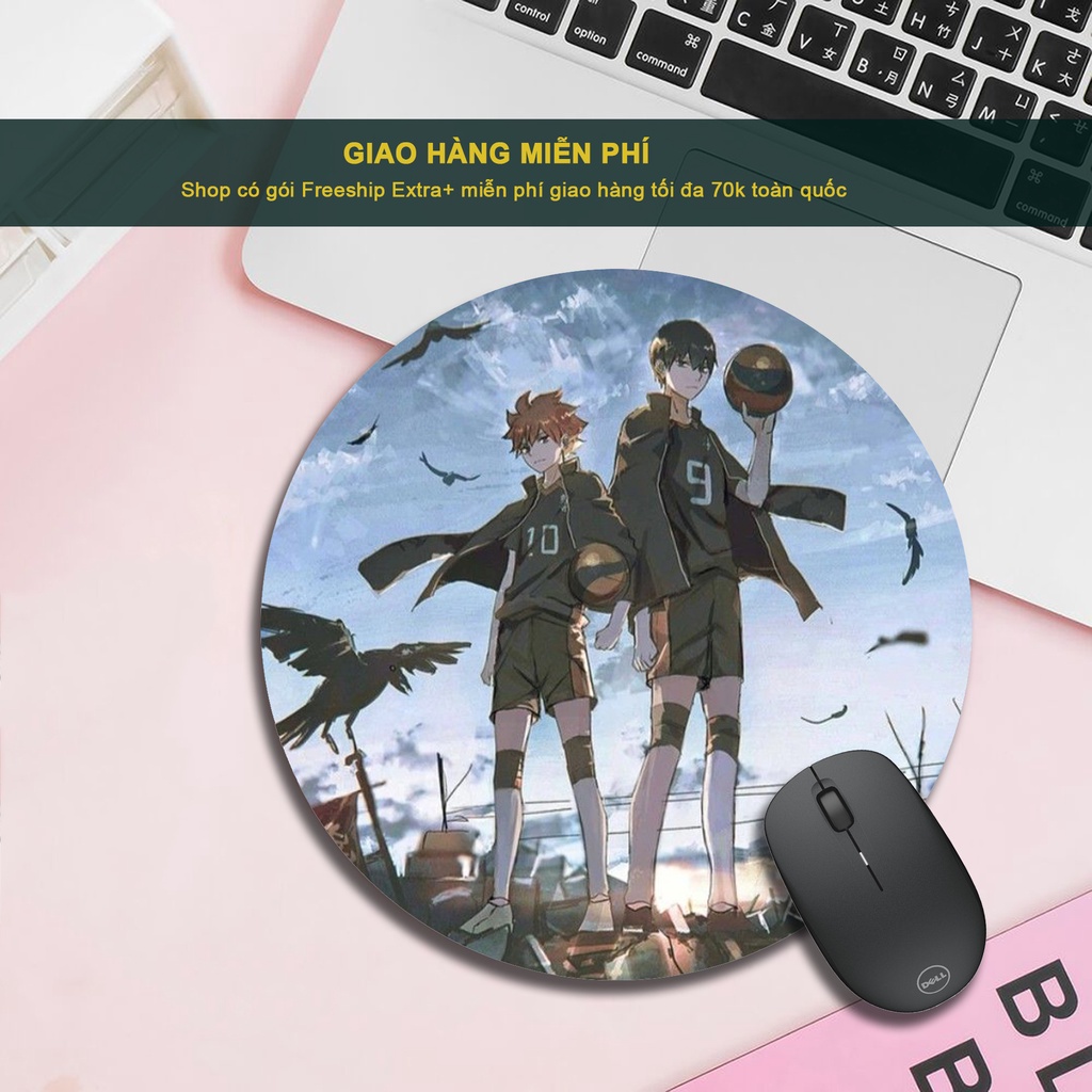 Lót chuột, bàn di chuột hình tròn 20x20 cm chống trượt, chống thấm nước