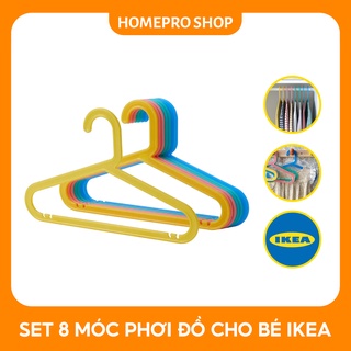 Bộ 8 móc phơi quần áo trẻ em BAGIS IKEA