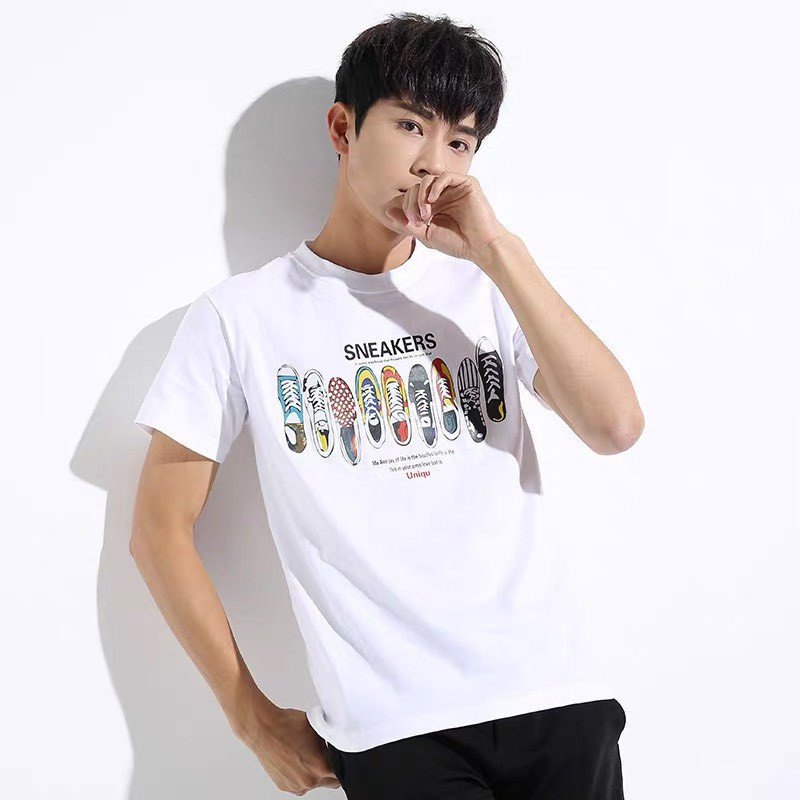 Áo Phông Nữ Nam  Đều Mặc Được Hình SNETKERS, Áo Phông Tay Lỡ Form Rộng Unisex Ulzzang - T17