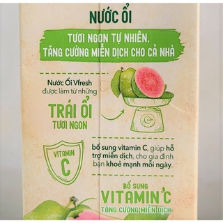 [Hộp 1 Lít] NƯỚC ỔI VFRESH [VN] VINAMILK Guava Nectar Fruit Juice (halal)