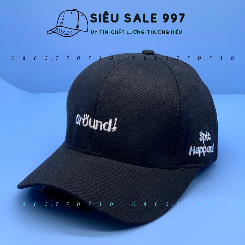 MŨ LƯỠI TRAI NAM NỮ THÊU GROUND!, NÓN KẾT PHỐI MÀU SIÊU ĐẸP HÀNG UNISEX