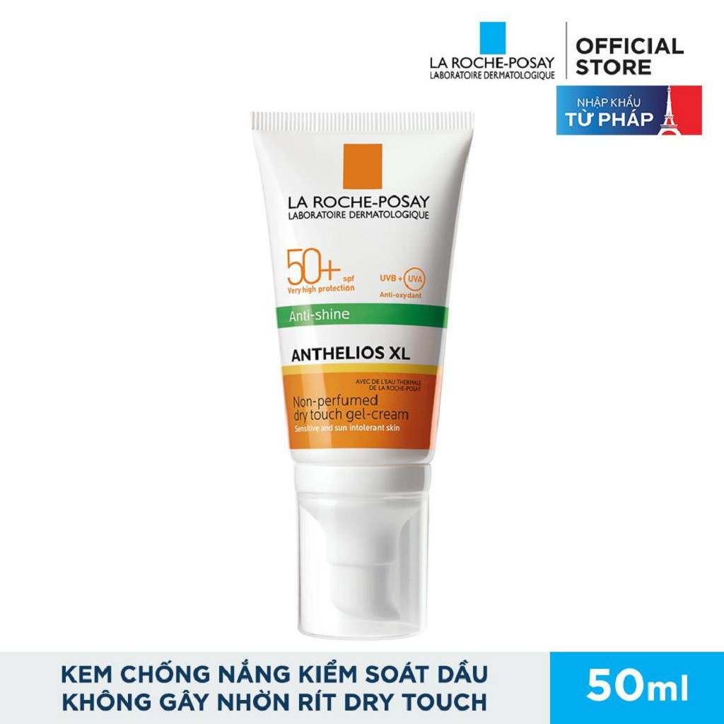 Bộ kem chống nắng và làm sạch cho da dầu La Roche-Posay Anthelios Dry Touch 50ml