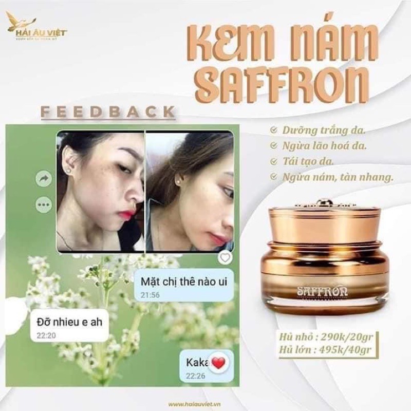 kem nám safaron (hải âu việt) lọ 10 gam