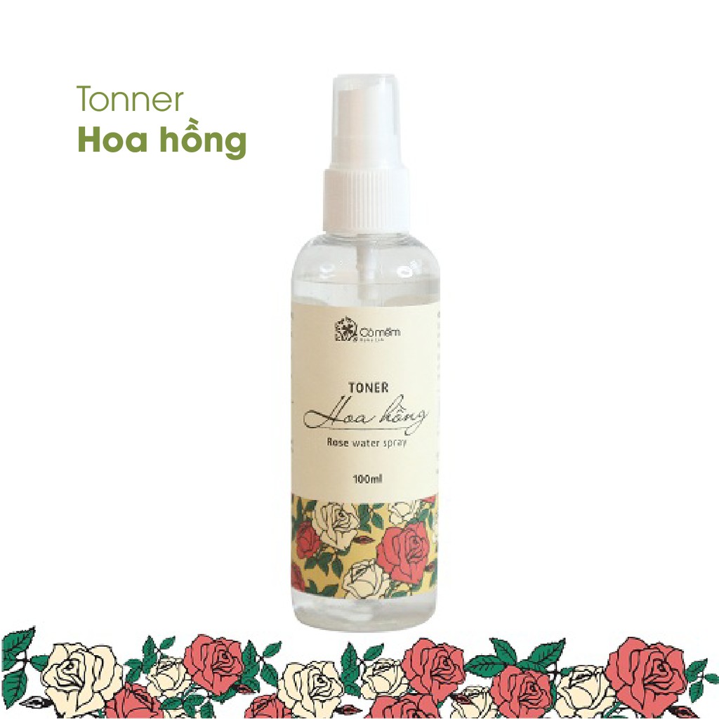 Toner Cho Bà Bầu - Xịt Khoáng Cho Bà Bầu - Toner Hoa Hồng Cấp Ẩm Kiềm Dầu - Dưỡng Da An Toàn Cho Bà Bầu Cỏ Mềm