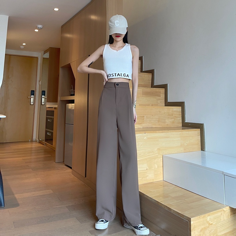 Quần Dài Lưng Cao 5 Màu Thời Trang