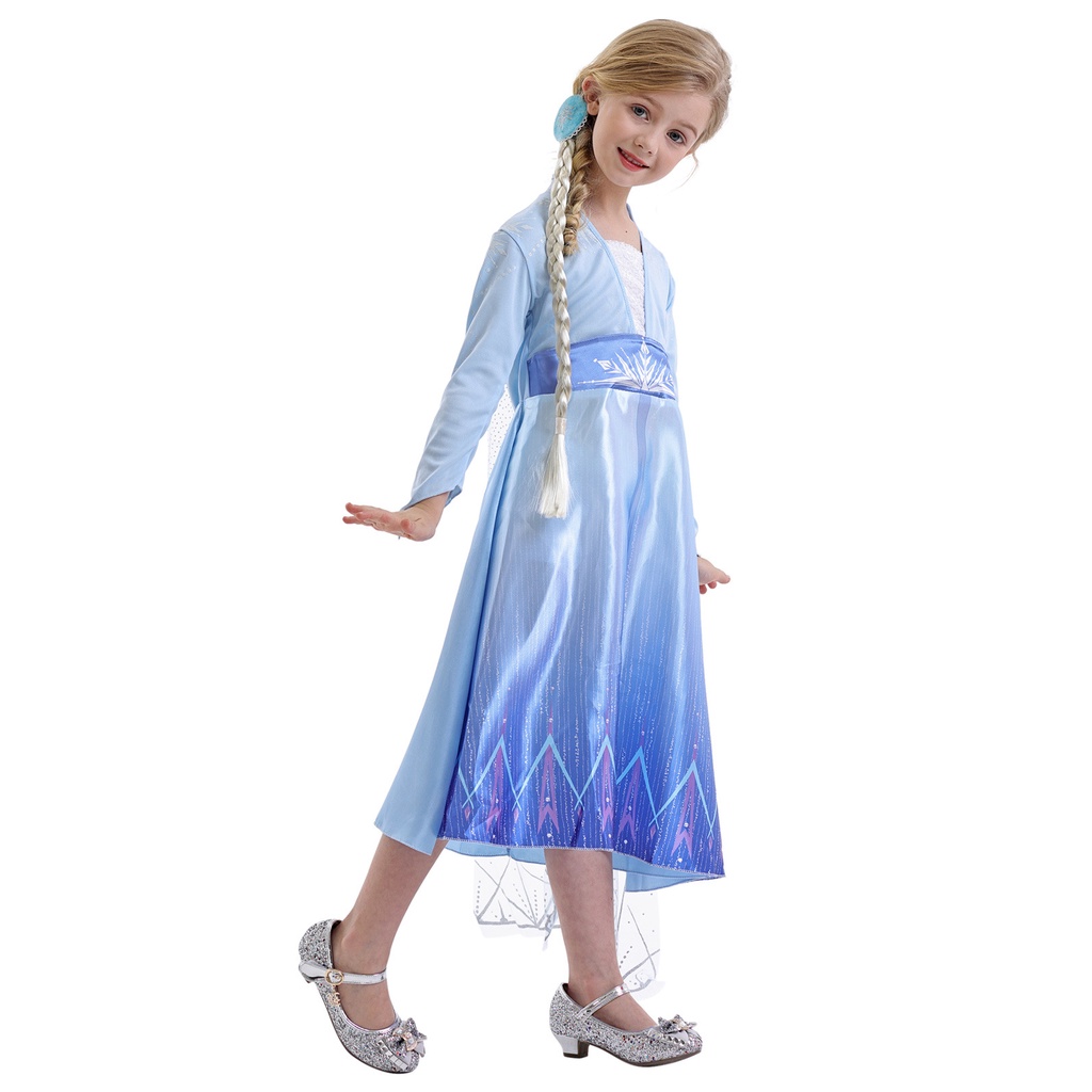 Đầm Công Chúa Elsa 2 Xinh Xắn Cho Bé Gái