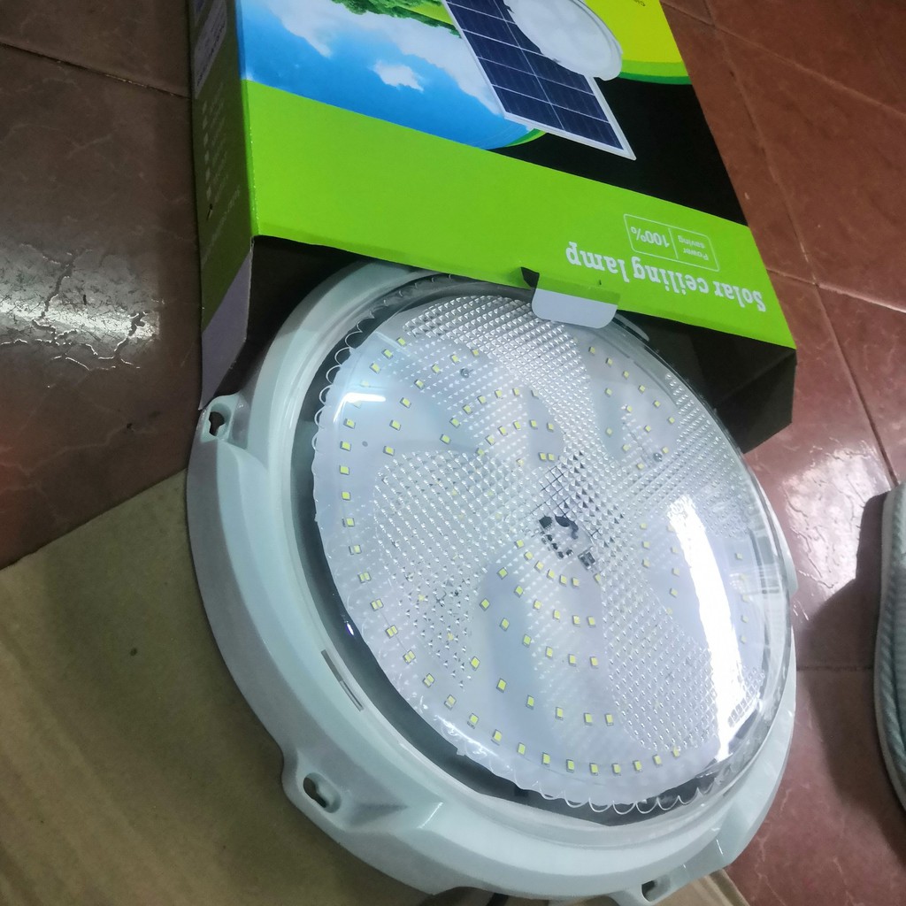 Đèn ốp trần mâm nổi năng lượng mặt trời 100W