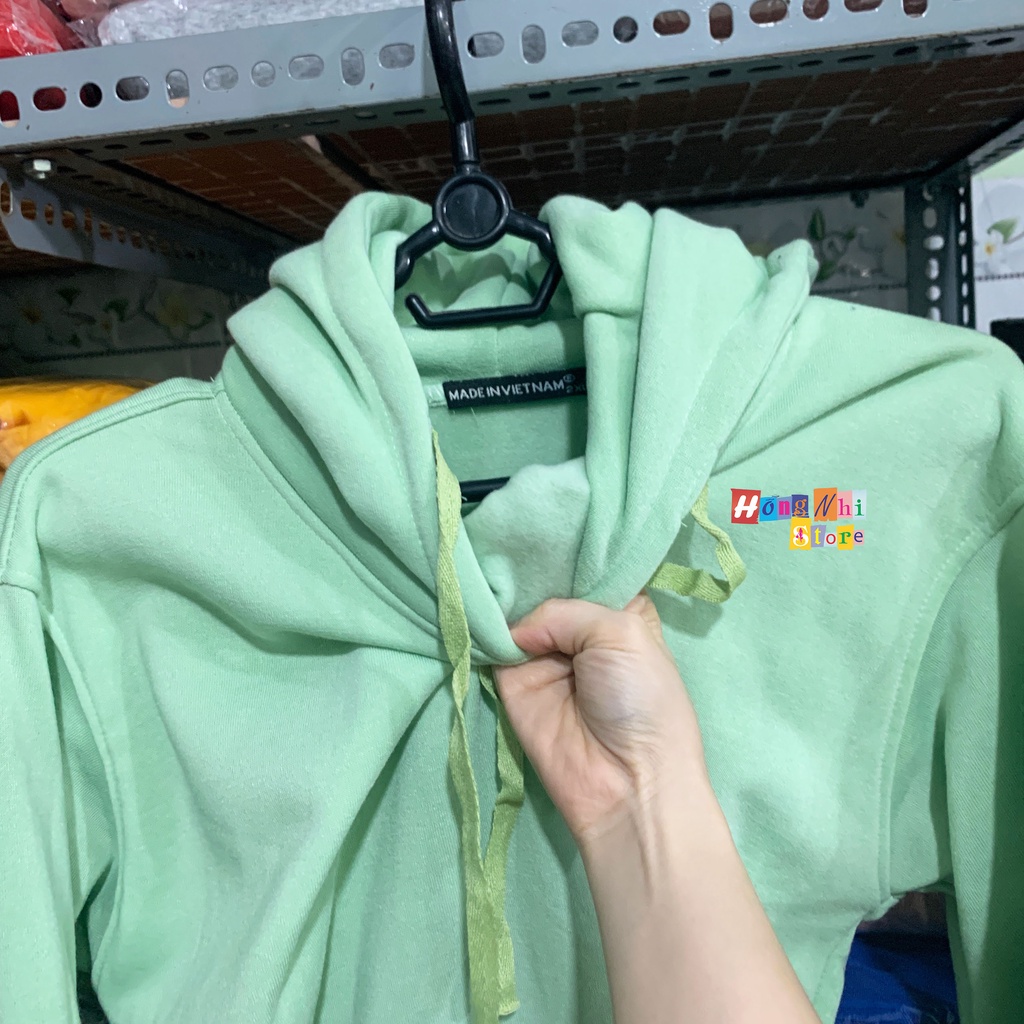 Áo Khoác Hoodie Trơn Ulzzang Unisex Màu Xanh Đậu Chất Nỉ Bông Cao Cấp Dáng Rộng Nam Nữ - MM