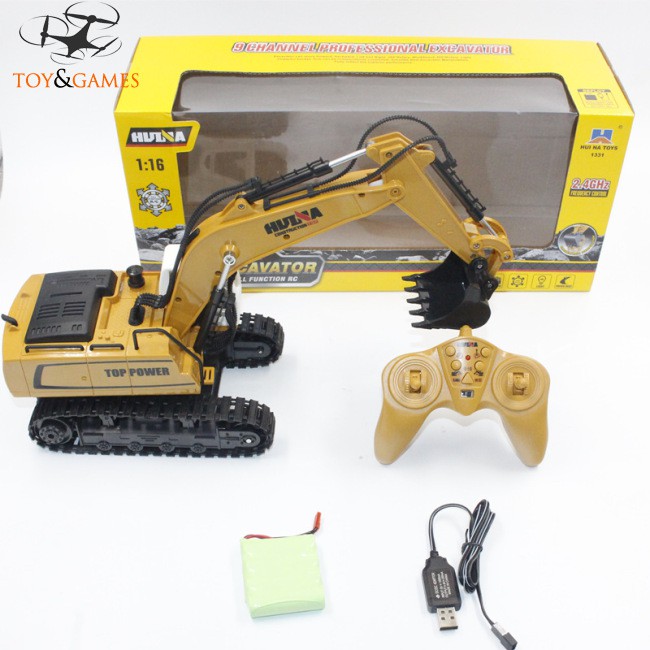 RC RC Xe Xúc Đất Điều Khiển Từ Xa Huina 1331 1 / 18 2.4g